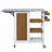 Foldable Outdoor Kitchen Island Patio Kitchen Island Outdoor Kitchen Cart Portable Prep Station with Lockable Wheels-128765671
