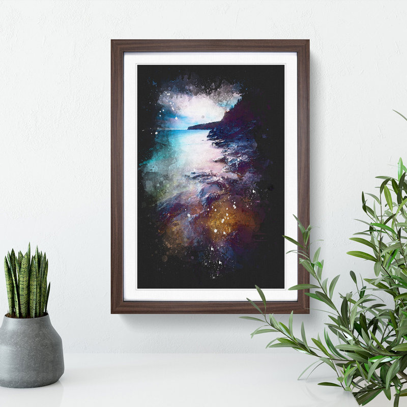 Georgian Bay in Canada - Picture Frame Graphic Art Print, Walnut Framed, 45cm H x 33cm W x 2cm D