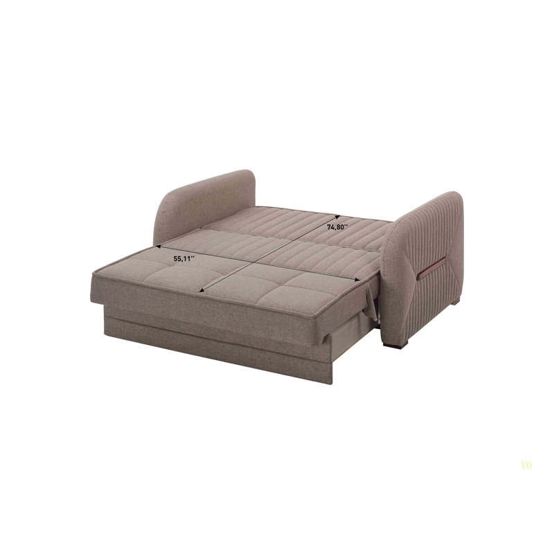 Causeuse convertible avec rangement Primenest Flyte Collection, Beige