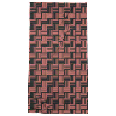 Serviette de bain à rayures Baskettressée classique