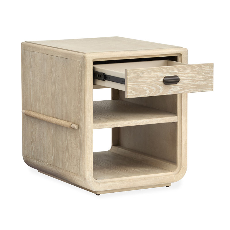 Regulski Chairside End Table, Beige