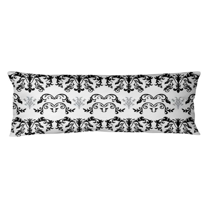 Polyester Medium Pillow, Polyester, White/Black/Gray