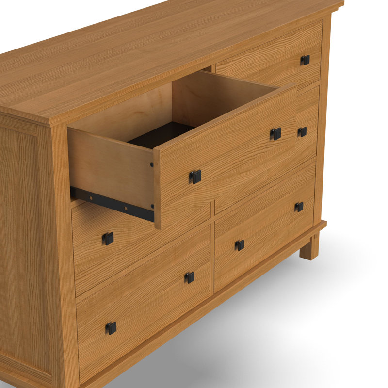 Egberto 54.5'' W 6 - Drawer Dresser, Brown