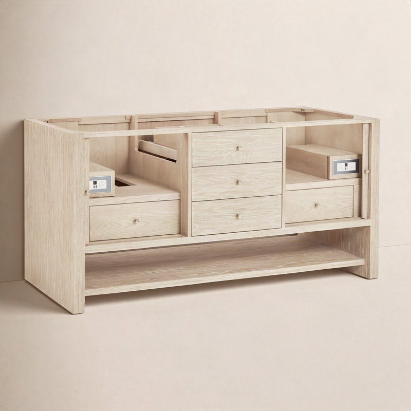 Marigot 72'' W Double Bathroom Vanity Base