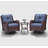 LayinSun 3 Pieces Swivel Gliders Patio Chairs Set With Side Table-151484322-151484327