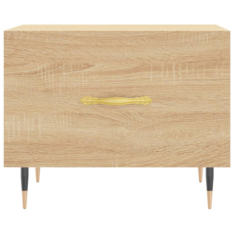 Farsund Four Leg Coffee Table with Storage, Sonoma Oak