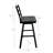 Holquin Swivel Upholstered 30'' Bar Stool with Aluminum Frame ( Set of 2)-1698662078