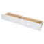 Lit escamotable double avec port USB et grand tiroir, blanc-217644951-217644944