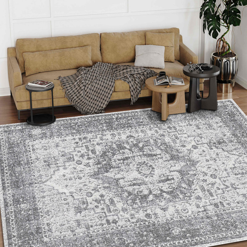 Tapis gris 5 pi x 7 pi 951, Rectangle 9 pi 5 po x 12 pi 5 po