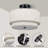 3 Lights Ultra- Modern Semi Flush Mount Ceiling Light with Linen Fabric White Shade for Living Room  Bedroom  Hallway