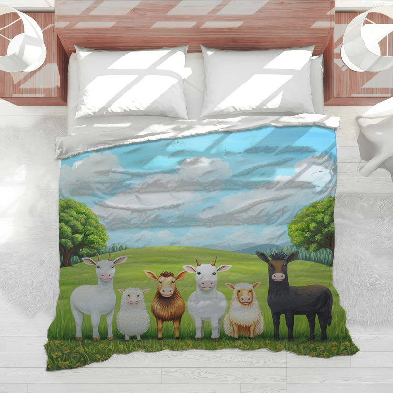 Édredon animaux de ferme, Simple extra long