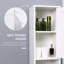 Armoire de rangement haute avec miroir