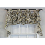 Findlay Charcoal 3-Scoop Empire Valance for Windows up to 54" W