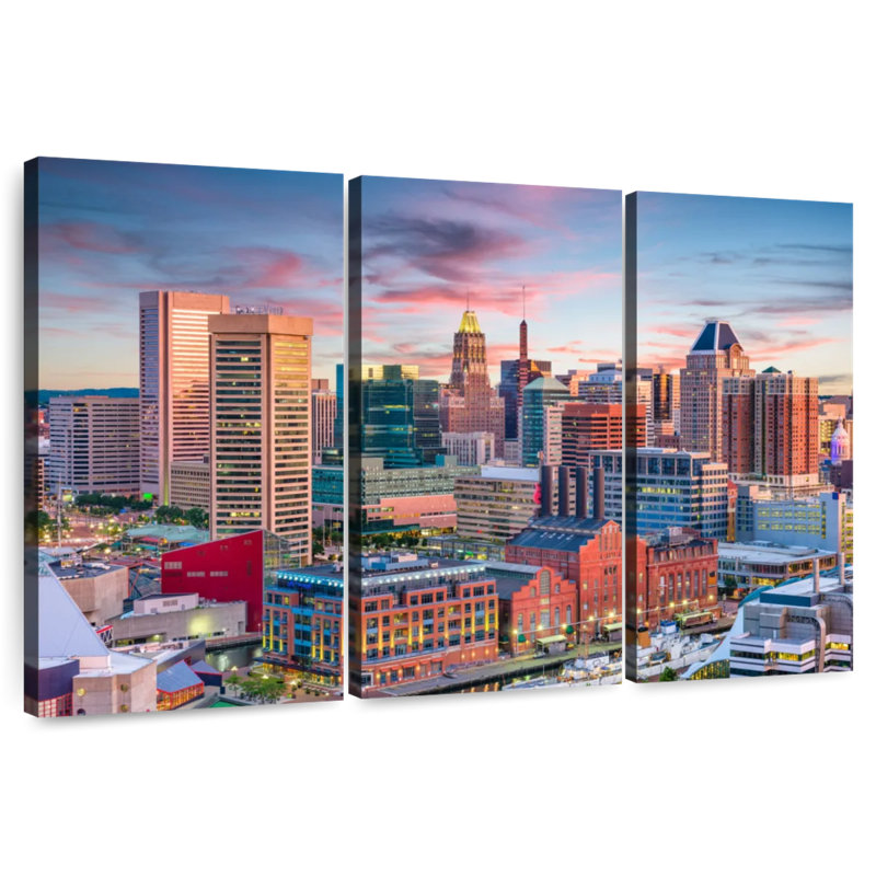 Sireci Baltimore Sunset, 24" H x 38" W