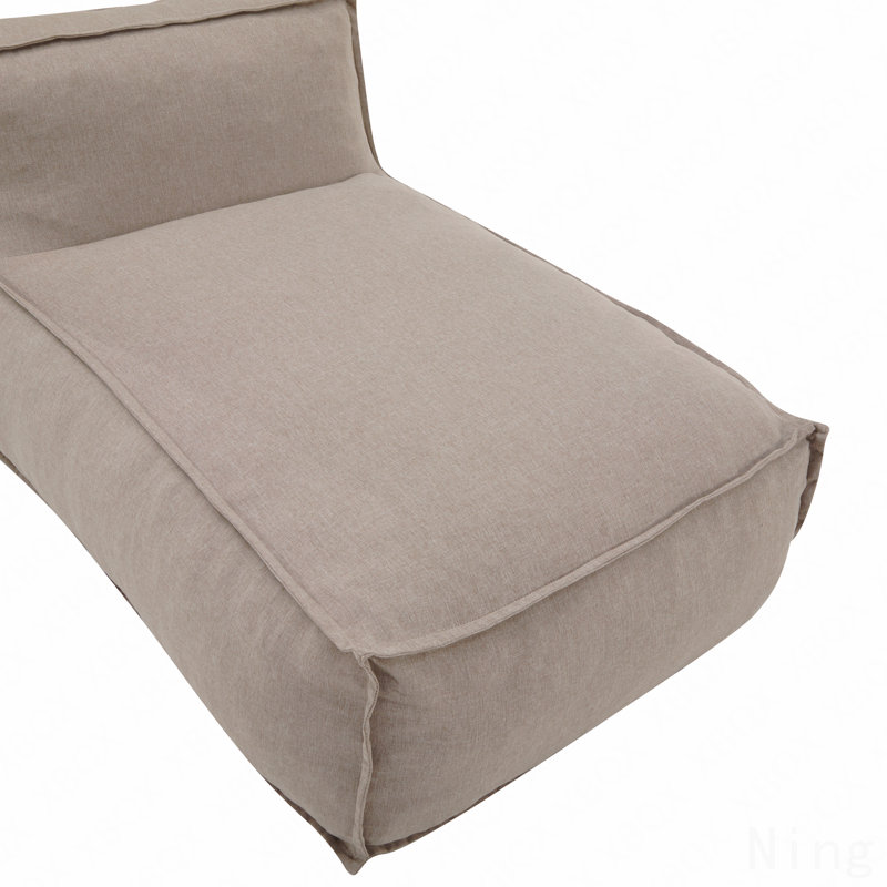 Fauteuil à billes d'extérieur, beige, ensemble de 1