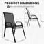 Stackable Outdoor Patio Dining Armchair-127314020-127314142