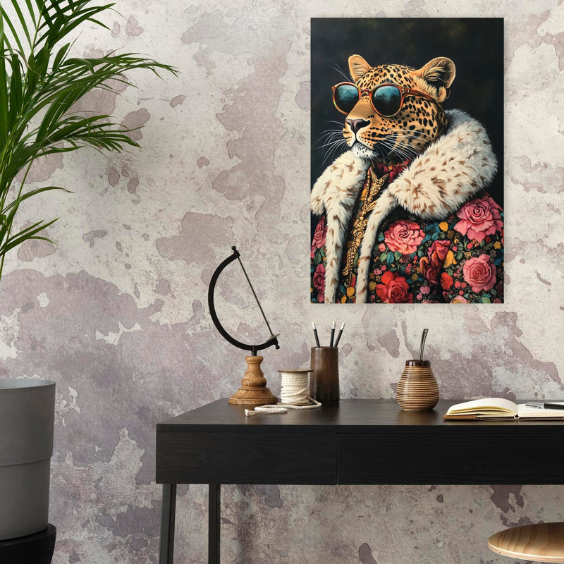 Cool Cat II, art contemporain, H 24 po x l 16 po