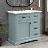 36" Bathroom Vanity With Sink Combo