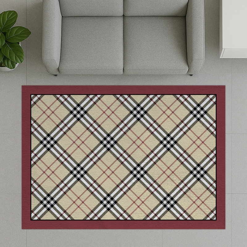 Geometric Area Rug, Rectangle 90 x 150 cm