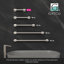 Barre d'appui murale en acier inoxydable Elevate, barre de sécurité conforme à l'ADA-20857948-20875276