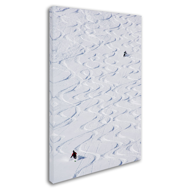 Ann «Skiing», reproduction de photo sur toile tendue, H 24 po x l 16 po