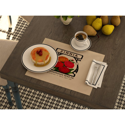 Alberts Polyester Floral Rectangle Placemat
