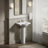Veer Ceramic Pedestal Bathroom Sink with Overflow-10942430-19195685-46045031