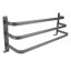 Tablette à serviettes, support à serviettes mural, organisateur de porte-serviettes mural en alliage d'aluminium 60 cm à faible encombrement pour hôtel de cuisine