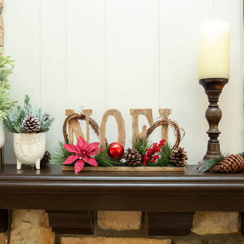 Enseigne de Noël en bois
