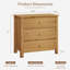 Table de chevet en bois à 3 tiroirs, tables d'appoint naturelles, commode cannelée pour chambre à coucher, ensemble de 2-134435272