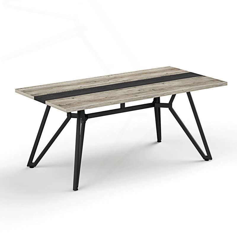Rectangular Large Dining Table, Large Desk, Gray