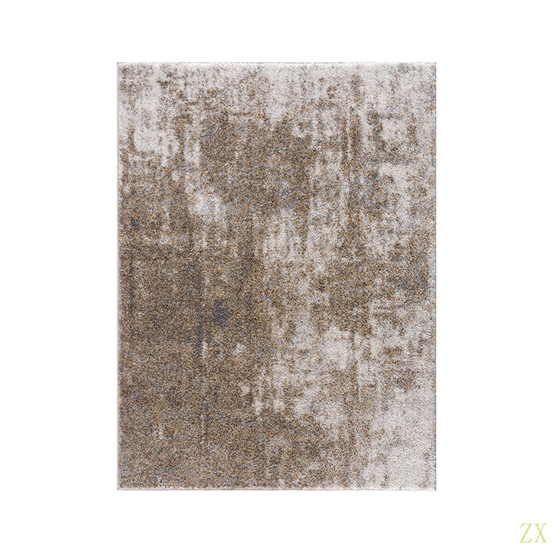 Cozy Shag Abstract Area Rug, Rectangle 5'3" x 7'