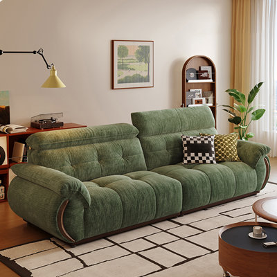 Green Chenille Modular Sofa