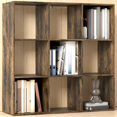 91cm H x 91cm W Engineered Wood Bookcase