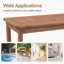 Table de patio en bois brun foncé-1230664086