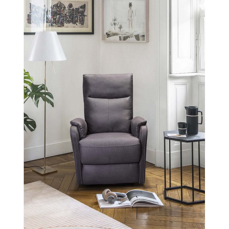 Fauteuil inclinable simple avec fonction électrique pour le salon, la chambre à coucher, Gris