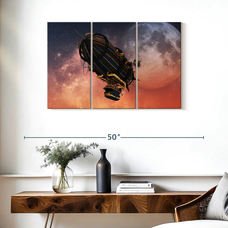 Mehar Steampunk Zeppelin, H 24 po x l 38 po