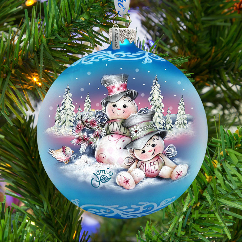 Ornement en forme de boule de Noël Holiday Splendor