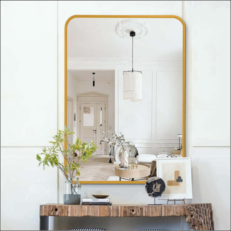 Miroir de salle de bain, Doré, 30 po x 22 po