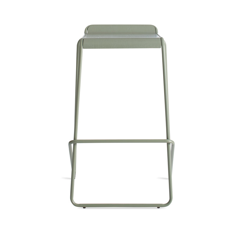 Ready Counter Stool with Metal Frame, Gray Green, Bar Stool (30" Seat Height)