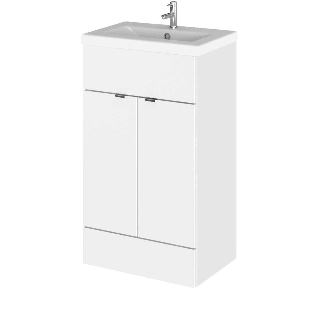 Fusion 12700mm Single Bathroom Vanity with Integrated Vitreous China Basin