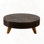 Retro Round Storage Coffee Table Versatile Functionality