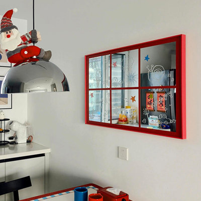 Miroir mural rectangulaire en aluminium