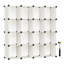 16 Pair Stackable Shoe Storage Cabinet