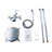 3 Handle Floor Clawfoot Tub Faucet with Diverter-52902887