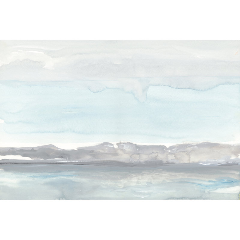 «Gray Horizon» par Rob Delamater, reproduction d'art sur toile tendue, H 32 po x l 48 po