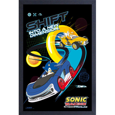 Sonic Racing: CrossWorlds - Shift 11x17 Framed Print (Gel-Coated)