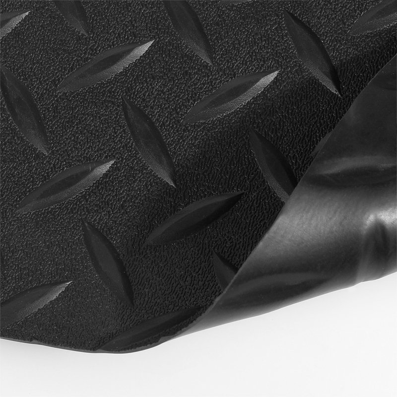 Rouleau de plancher de garage ANMINY, Noir, noir, noir, noir, L 90 po x L 204 po