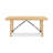 Cornesia Rectangular 68" Ash Solid Wood Four Leg Dining Table-1346883449