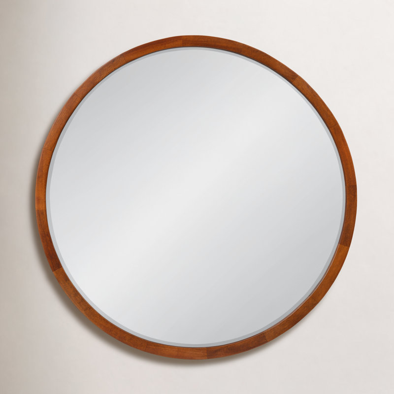 Miroir d'appoint Glover, Noyer brun, 24" X 24"